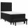 vidaXL Boxspringbett mit Matratze Schwarz 80x200 cm Samt