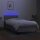 vidaXL Boxspringbett mit Matratze &amp; LED Hellgrau 100x200 cm Stoff