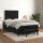 vidaXL Boxspringbett mit Matratze Schwarz 120x200 cm Samt