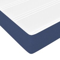 vidaXL Taschenfederkernmatratze Blau 100x200x20 cm Stoff