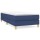 vidaXL Boxspringbett mit Matratze Blau 100x200 cm Stoff