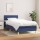 vidaXL Boxspringbett mit Matratze Blau 100x200 cm Stoff