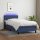 vidaXL Boxspringbett mit Matratze &amp; LED Blau 80x200 cm Stoff