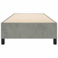 vidaXL Boxspringbett Hellgrau 90x190 cm Samt