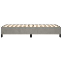 vidaXL Boxspringbett Hellgrau 90x190 cm Samt