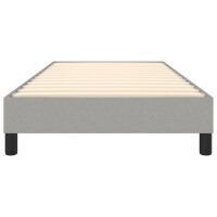 vidaXL Boxspringbett Hellgrau 80x200 cm Stoff