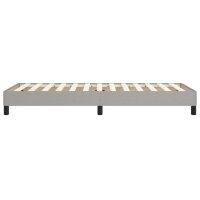 vidaXL Boxspringbett Hellgrau 80x200 cm Stoff