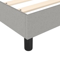 vidaXL Boxspringbett Hellgrau 80x200 cm Stoff