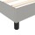 vidaXL Boxspringbett Hellgrau 80x200 cm Stoff