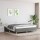 vidaXL Boxspringbett Dunkelgrau 160x200 cm Stoff