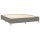 vidaXL Boxspringbett Dunkelgrau 160x200 cm Stoff