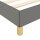 vidaXL Boxspringbett Dunkelgrau 160x200 cm Stoff