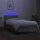 vidaXL Boxspringbett mit Matratze &amp; LED Hellgrau 80x200 cm Stoff