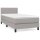 vidaXL Boxspringbett mit Matratze Hellgrau 80x200 cm Stoff