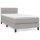 vidaXL Boxspringbett mit Matratze Hellgrau 80x200 cm Stoff