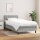 vidaXL Boxspringbett mit Matratze Hellgrau 80x200 cm Stoff