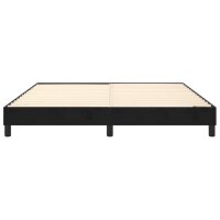 vidaXL Boxspringbett Schwarz 180x200 cm Samt