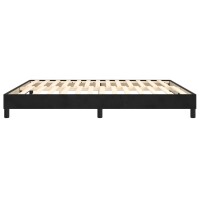 vidaXL Boxspringbett Schwarz 180x200 cm Samt