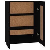 vidaXL H&auml;ngeschrank Schwarz 69,5x32,5x90 cm