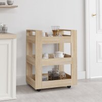 vidaXL Küchenwagen Sonoma-Eiche 60x45x80 cm...