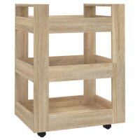 vidaXL Küchenwagen Sonoma-Eiche 60x45x80 cm...