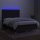 vidaXL Boxspringbett mit Matratze &amp; LED Schwarz 140x200 cm Stoff