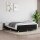 vidaXL Boxspringbett mit Matratze Schwarz 140x200 cm Stoff