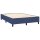 vidaXL Boxspringbett mit Matratze &amp; LED Blau 140x200 cm Stoff