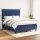 vidaXL Boxspringbett mit Matratze Blau 140x200 cm Stoff