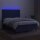 vidaXL Boxspringbett mit Matratze &amp; LED Blau 140x200 cm Stoff