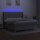 vidaXL Boxspringbett mit Matratze &amp; LED Hellgrau 160x200 cm Stoff