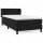 vidaXL Boxspringbett mit Matratze Schwarz 100x200 cm Samt