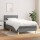 vidaXL Boxspringbett mit Matratze Dunkelgrau 90x200 cm Stoff