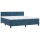 vidaXL Boxspringbett mit Matratze Dunkelblau 180x200 cm Samt