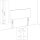 vidaXL Kopfteile 2 Stk. Dunkelgrau 90x5x78/88 cm Stoff