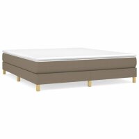 vidaXL Boxspringbett Taupe 160x200 cm Stoff