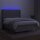 vidaXL Boxspringbett mit Matratze &amp; LED Hellgrau 140x190 cm Stoff