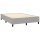 vidaXL Boxspringbett mit Matratze &amp; LED Hellgrau 140x190 cm Stoff