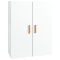 vidaXL Hängeschrank Hochglanz-Weiß 69,5x34x90 cm