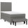 vidaXL Boxspringbett mit Matratze Dunkelgrau 90x190 cm Stoff