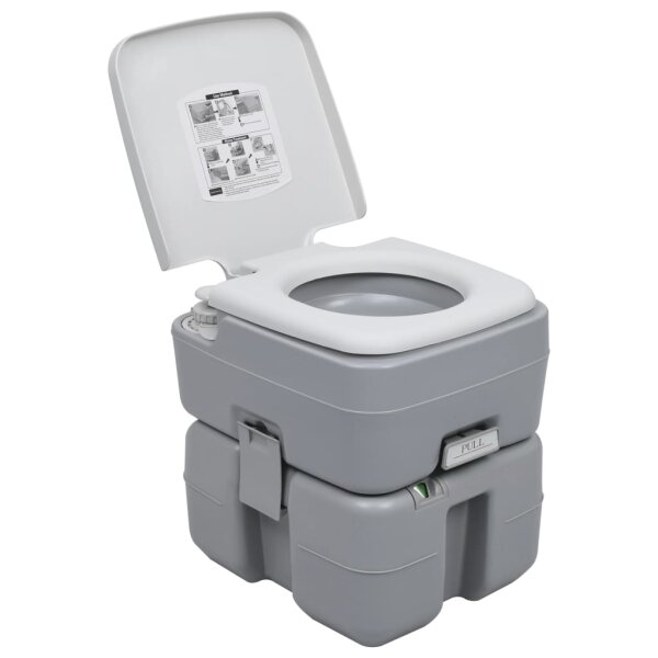 vidaXL Tragbare Camping-Toilette mit Wasserbeh&auml;lter