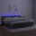 WOWONA Boxspringbett mit Matratze &amp; LED Dunkelgrau 200x200 cm Samt