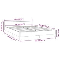 vidaXL Bettgestell mit Kopfteil Dunkelgr&uuml;n 140x200 cm Samt