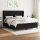 vidaXL Boxspringbett mit Matratze Schwarz 160x200 cm Stoff