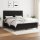 vidaXL Boxspringbett mit Matratze Schwarz 160x200 cm Stoff