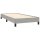 vidaXL Boxspringbett mit Matratze &amp; LED Hellgrau 80x200 cm Stoff