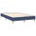 vidaXL Boxspringbett mit Matratze Blau 120x200 cm Stoff