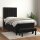 vidaXL Boxspringbett mit Matratze Schwarz 90x190 cm Samt