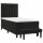 vidaXL Boxspringbett mit Matratze Schwarz 90x190 cm Samt