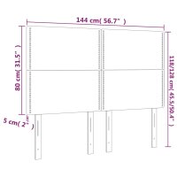 vidaXL Kopfteile 4 Stk. Dunkelgrau 72x5x78/88 cm Samt